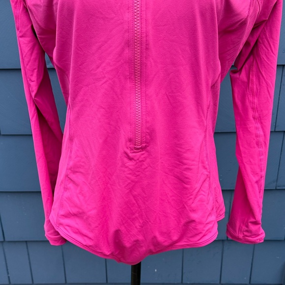Athleta Fuchsia Long Sleeve Zip Top one piece pink Swim NWOT - Picture 3 of 8